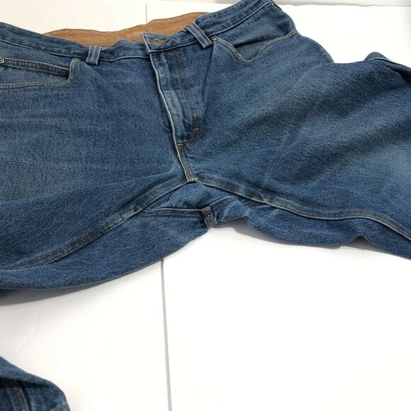 Duluth Trading Company Mens Blue Denim Ballroom Relaxed Fit Jeans 37x28 - Picture 4 of 10